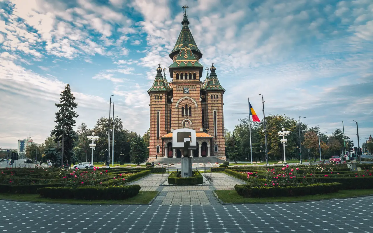 The Orthodox Metropolitan Cathedral in Timisoara